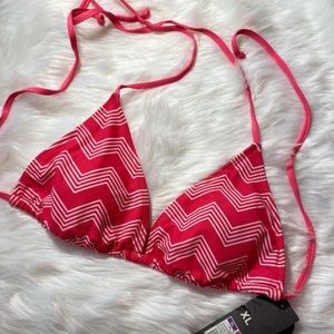 NWT Mossimo Stripe String Bikini Top sz XL